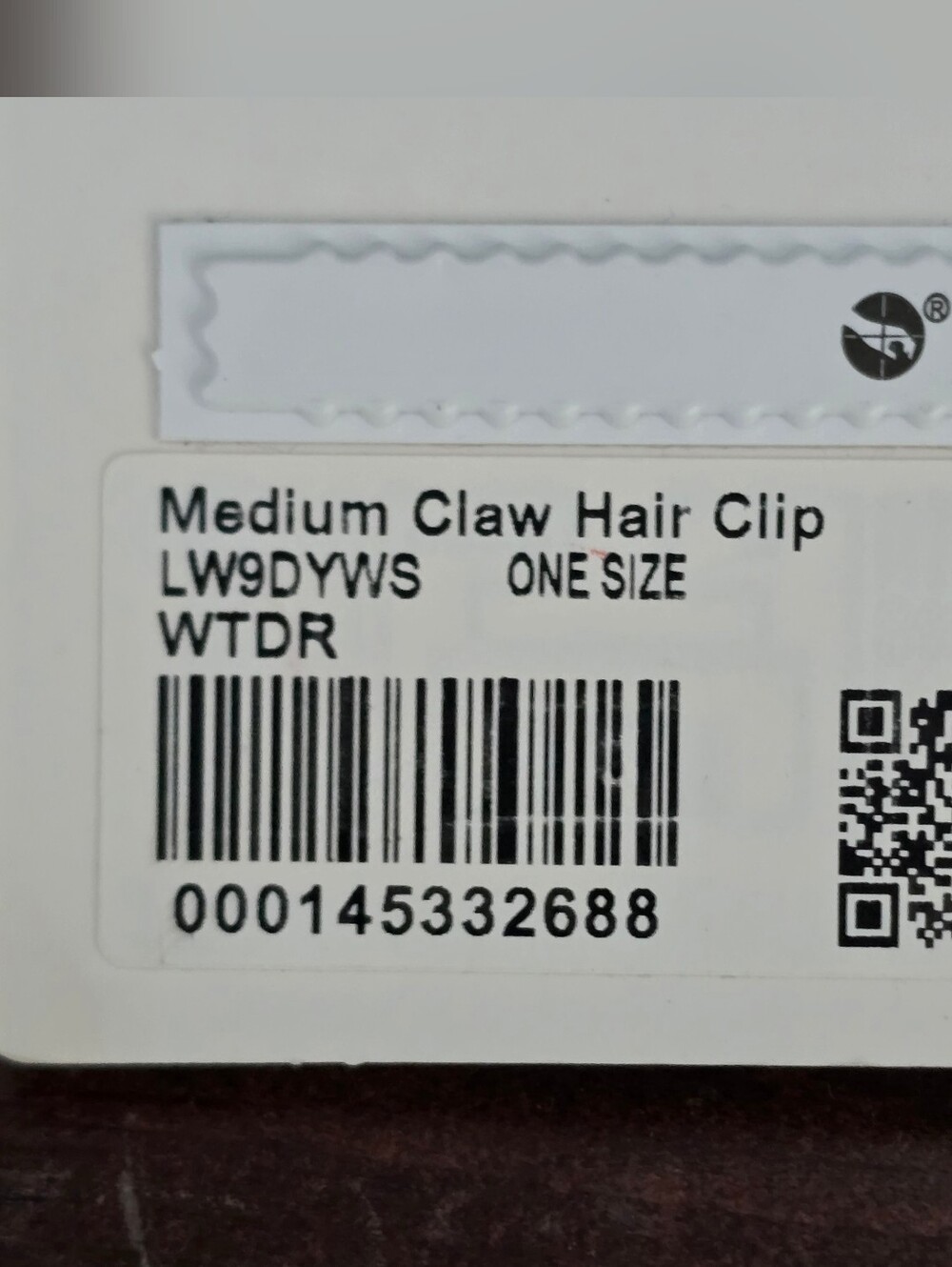 Lululemon Athletica Blue Check Acrylic Hair Clip NWT - Picture 6 of 7